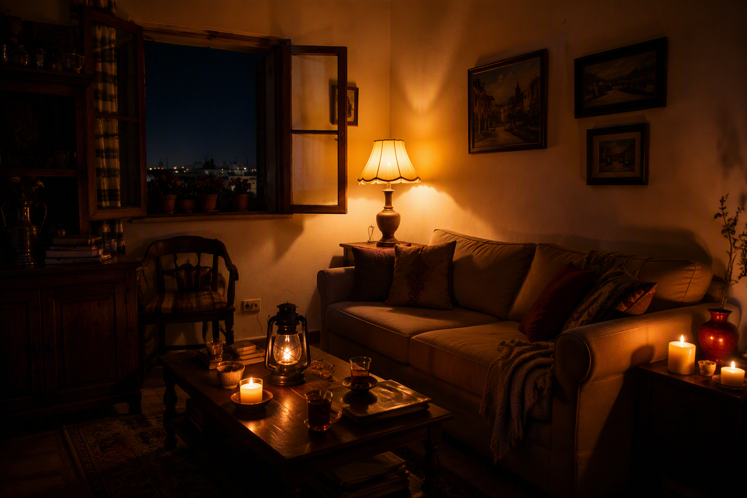 Home lit during an outage